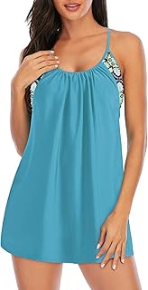American Trends Swimsuits for Women Two Piece Tummy Control Tankini Tops with Bo - Compare price