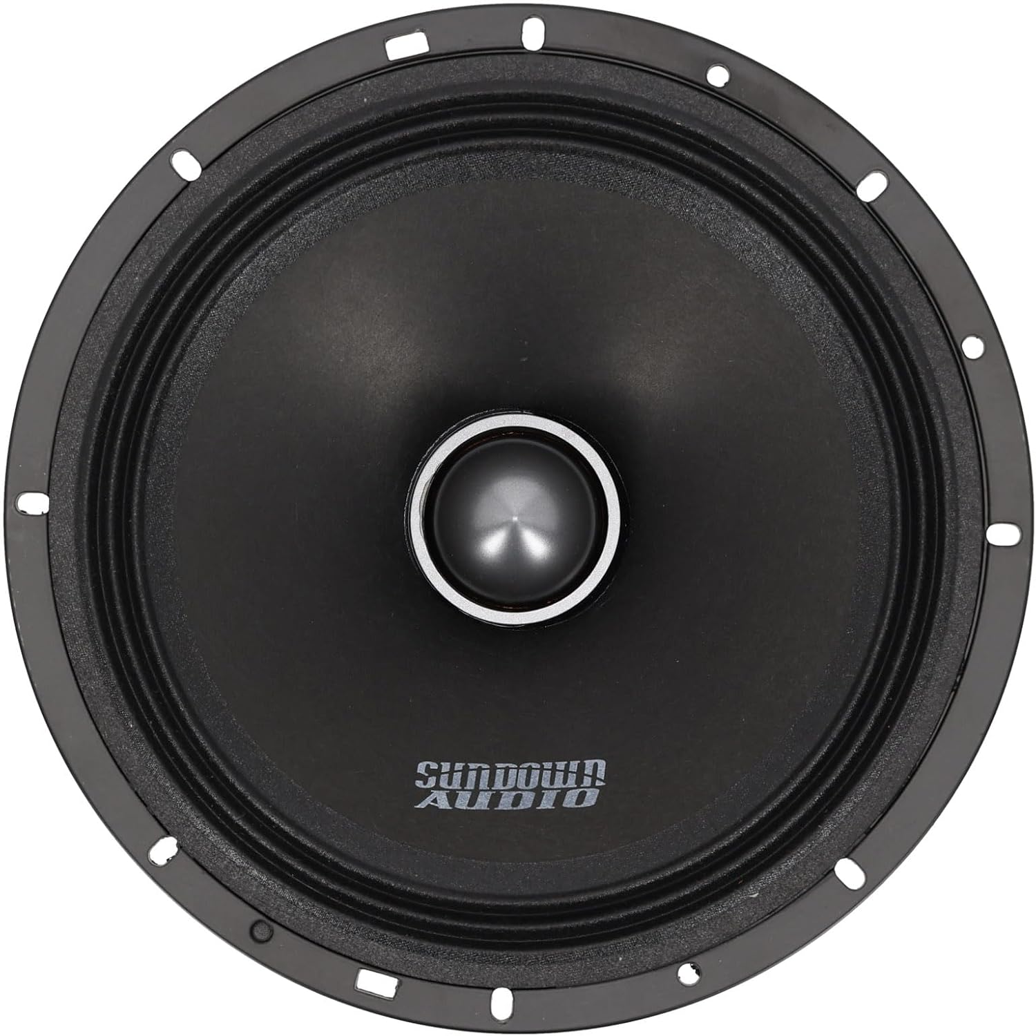 Sundown Audio LCMR-8 S-LCMR88 100-Watt RMS 8 in Car Audio Midrange Speaker 8 Ohm, Phase Plug, 120Hz-6kHz Response, for Vehicle Stereo, 2-Piece
