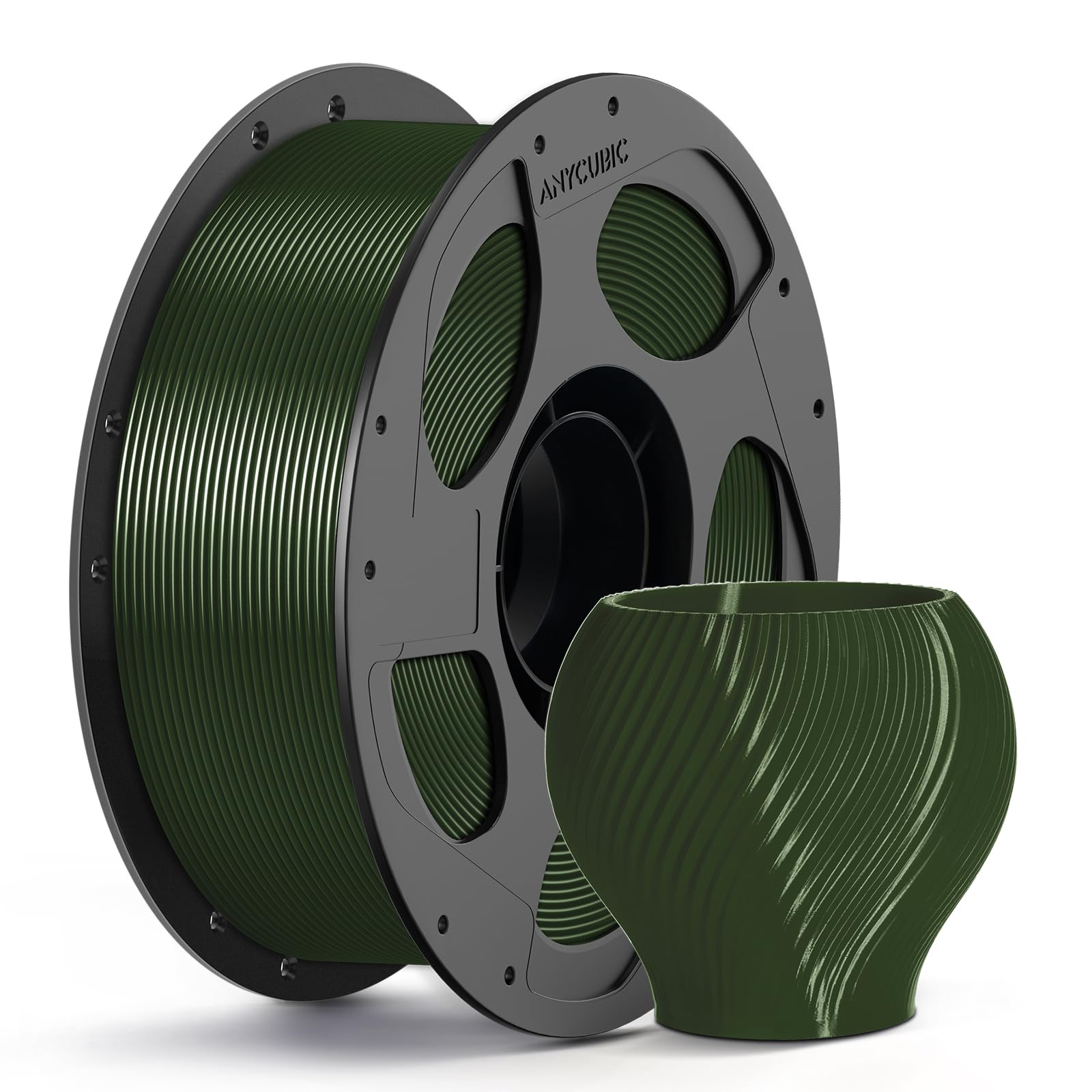 ANYCUBIC PETG Filament 1.75mm, 1KG Reusable Spool, Forest Green