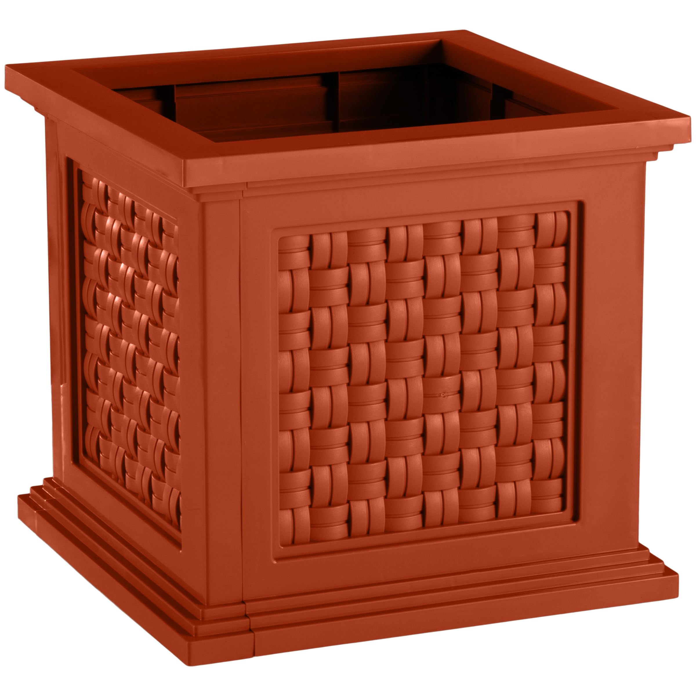 Macetero elegante de ratán de 37 cm con diseño exclusivo