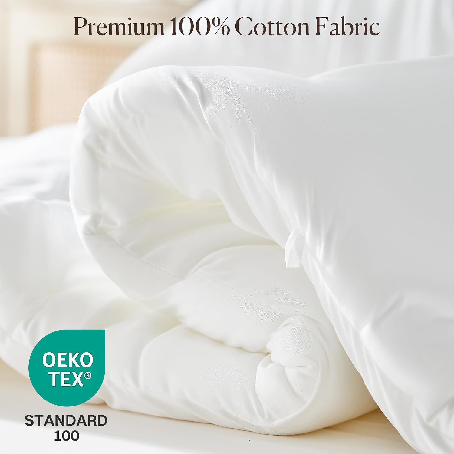 Marshmallow Comforter Full/Queen Size, Extra Fluffy Cloud Soft Down Alternative Duvet Insert - Hypoallergenic Double-Stuffed Quilted Bed Comforter - All-Season Cooling Lightweight - White 90"x90"