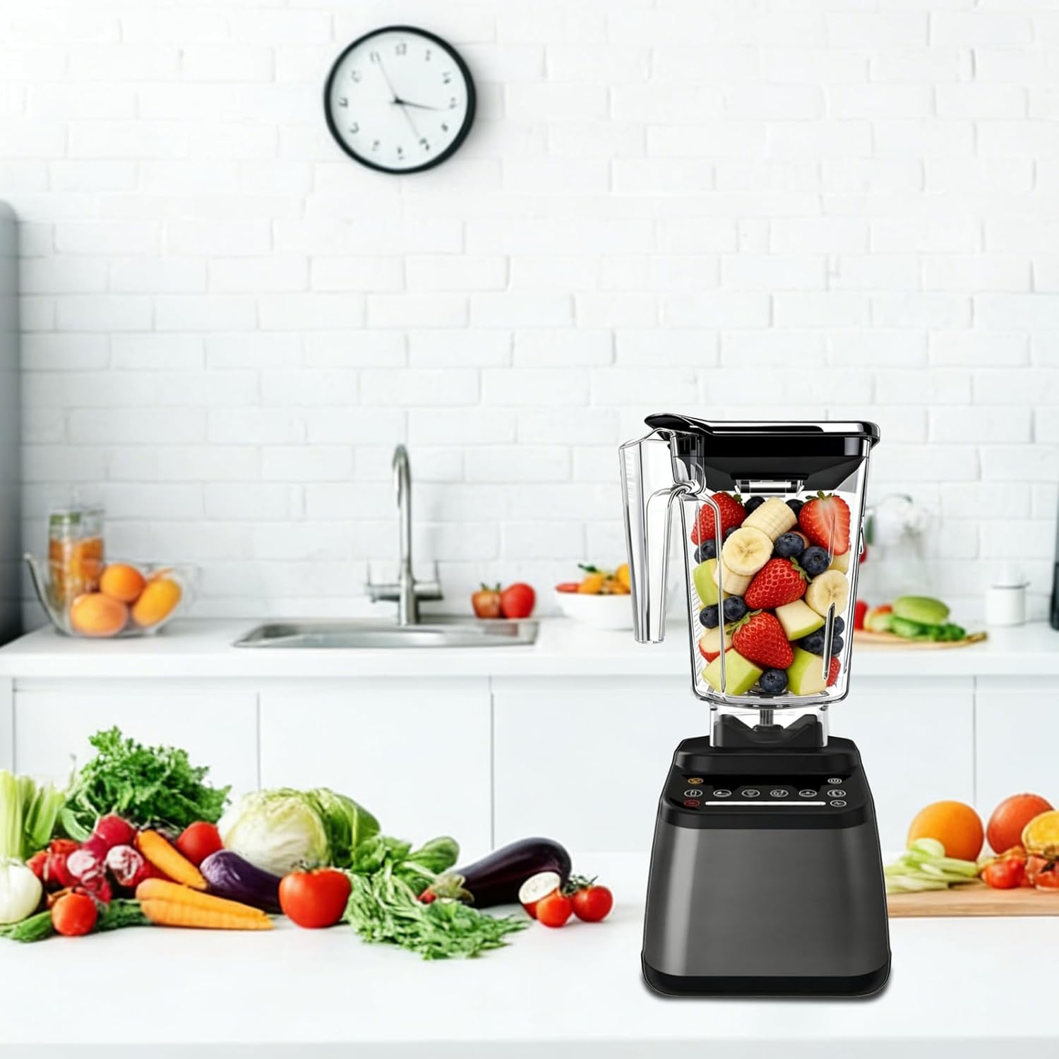 For Blendtec Wildside+ Jar- Four-Sided Replacement Blender Pitcher Cup - Compatible with Classic/Designer/Professional/Commercial Series Container-36 oz Blending Capacity