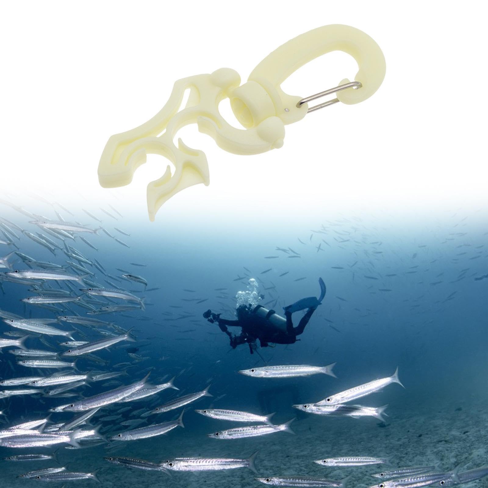 RNXRZANK Diving Equipment Double Hose Clip with Swivel Hook