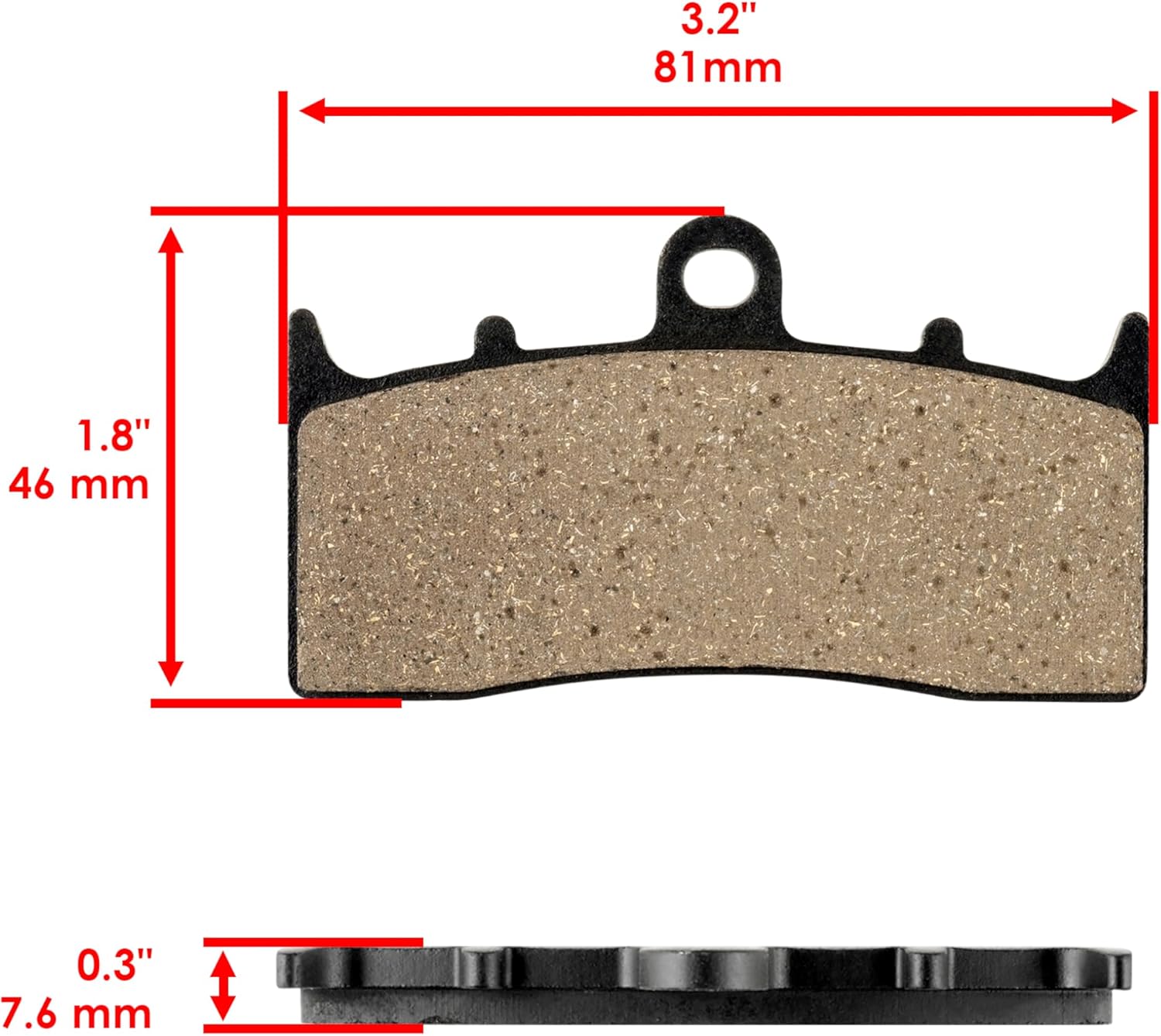 Caltric Front Brake Pads Compatible with Bmw R850 R-850 R850R R-850R 2003-2007 / R1200R R-1200R 2009 2010 2011 Front Motorcycle Pads