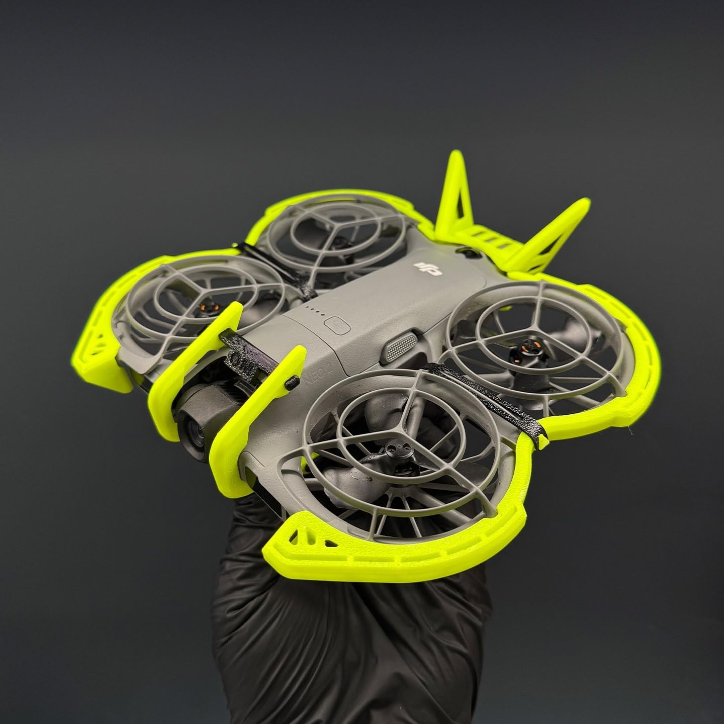 3D Printed TPU Crash Armor for DJI Neo 2, Lightweight Anti-Collision Bumper Guard with Quick Release & All-Around Protection (Green)