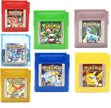 Amazon Co Jp ポケモン ゲームボーイ カラーカートリッジコレクション 7個パック グリーン ブルー レッド イエロー ゴールド クリスタル シルバー 任天堂gbm Gbc Usaバージョン ゴールドバージョン 家電 カメラ