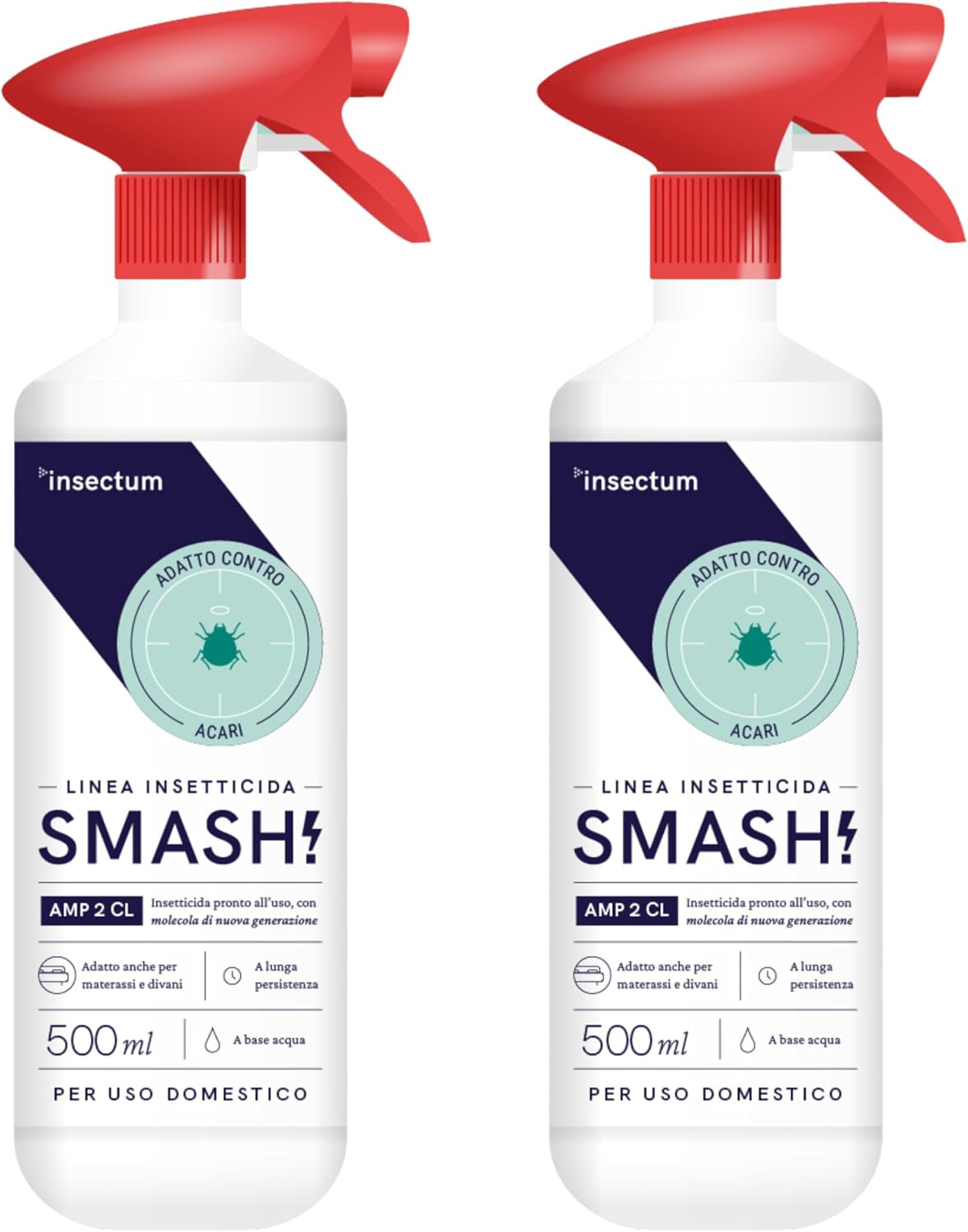 SMASH Spray antiacaro per materassi e tessuti 500ml - Insetticida ...