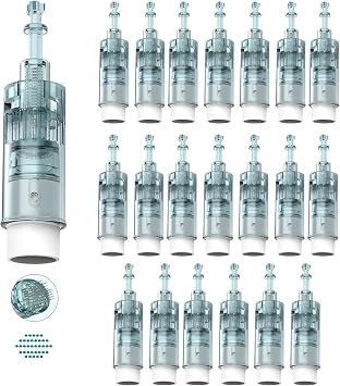 Dr.pen Ultima M8 36 Pin Replacement Cartridges, Original Dr Pen Replacement Part for Microneedling Pen M8 Model, Authentic Disposable Replacement Cartridges 36 PIN, 20Pcs