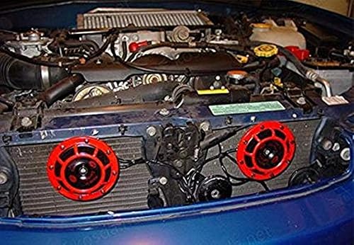 Miniatura 3 de Bocina de dos tonos de 12 V y 135 db, tonos altos y bajos para motocicleta y automóvil, potente sirena y bocina de niebla con disco de soporte