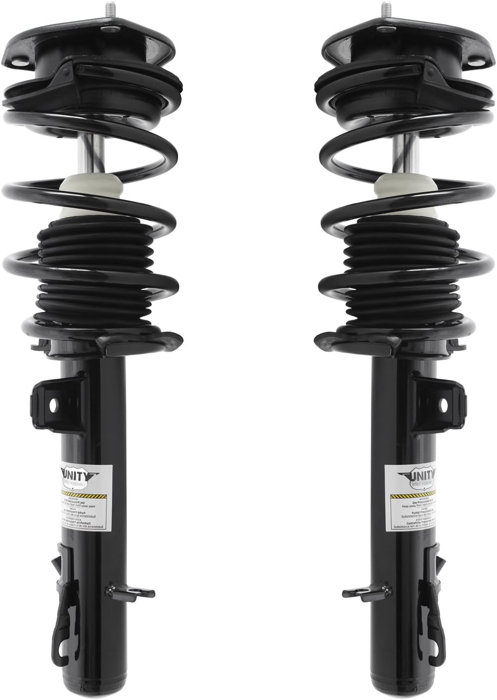 UNITY AUTOMOTIVE 2-11957-11958-001 Front 2 Wheel Complete Strut Assembly Kit 2007-2008 Mini Cooper