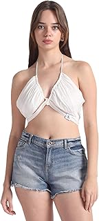 Calvin Klein Wrap Strappy Crinkle Bra Top Gömlek Kadın