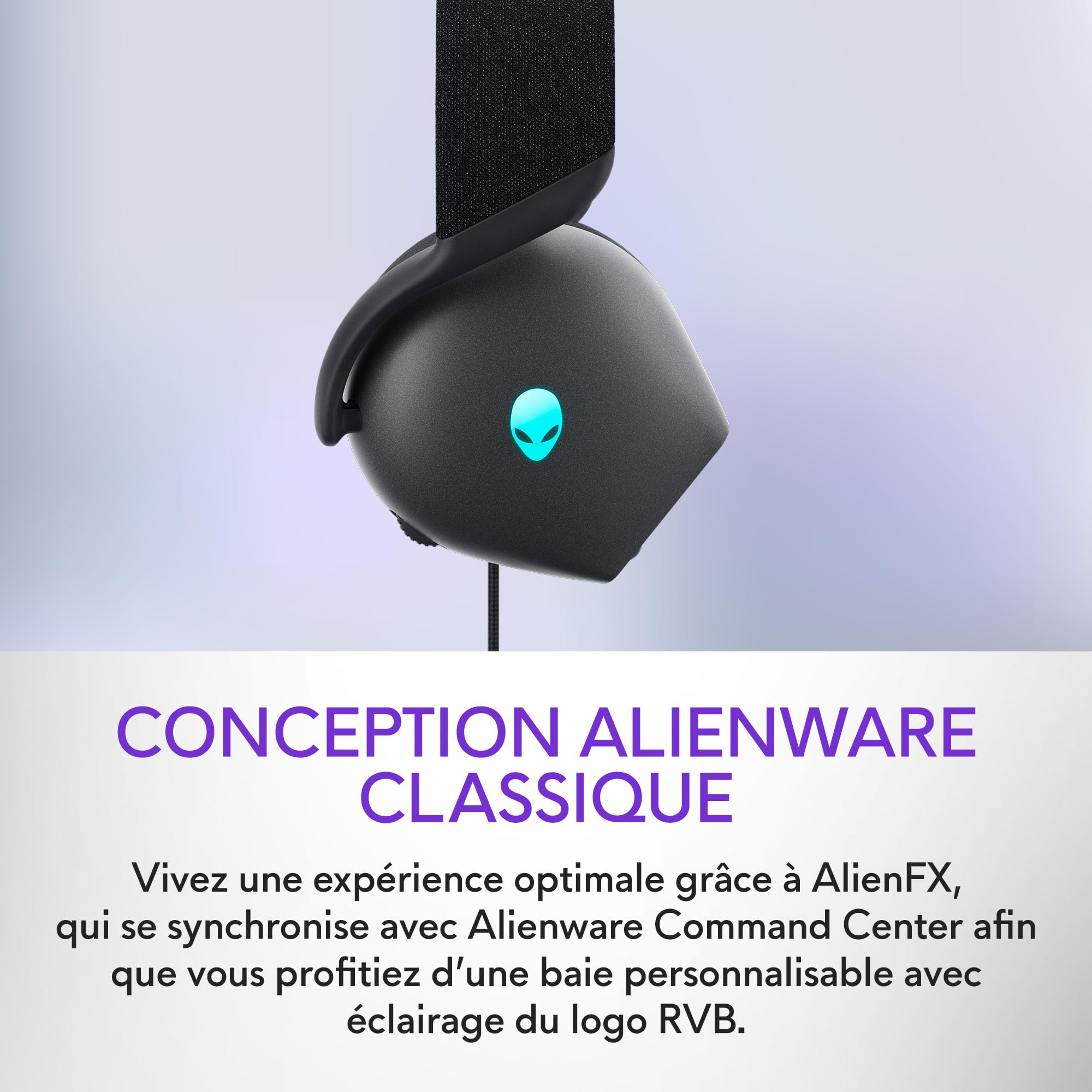 Casque Gaming Filaire Alienware - AW520H - Dark Side of the Moon (Noir)