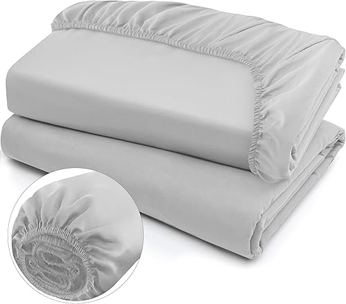 IR Imperial Rooms Sábana bajera de 16 pulgadas de profundidad, microfibra suave de alta calidad, resistente al encogimiento y a la decoloración en