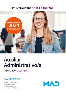 Auxiliar administrativo-a.Temario volumen 1.Ayun