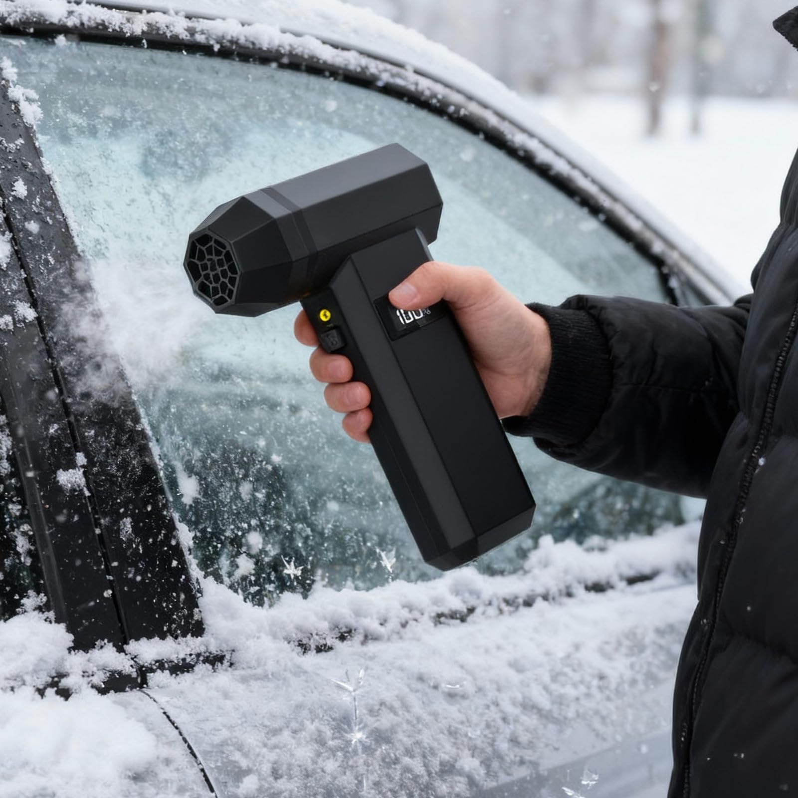Spazzaneve automatico resistente con velocità variabili, compatto portatile per veicoli e vialetti