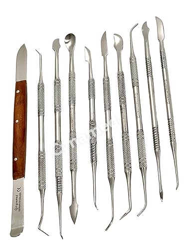 Miniatura 6 de Juego de herramientas de tallado de cera de alta calidad, herramientas de escultura de cera y arcilla de acero inoxidable, herramientas de