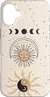 Vista 23 de Mystical Tarot Card Aesthetic Sun Moon Phases Yin Yang Space Case for iPhone 17