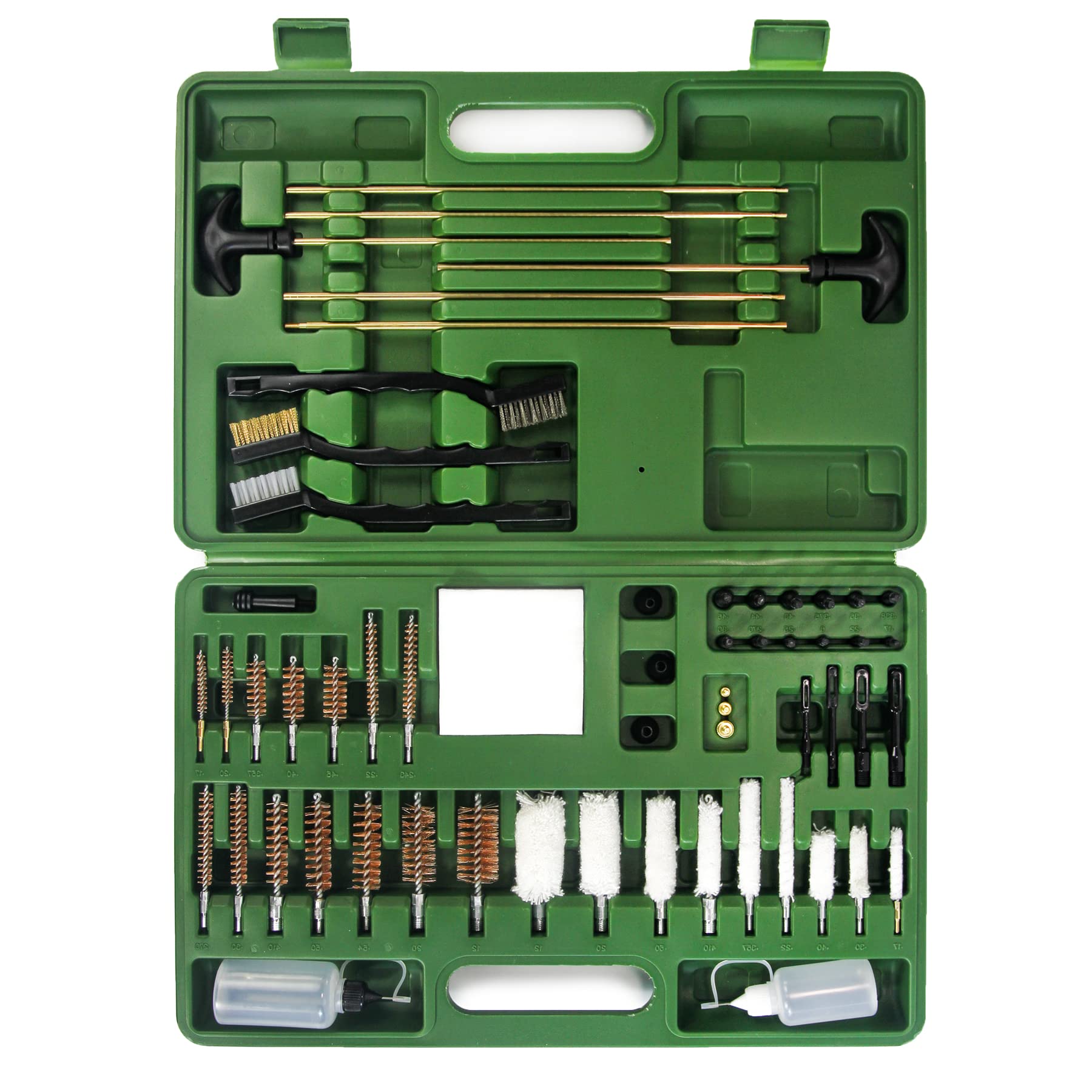 GUGULUZA Kit de Limpieza Universal de Escopeta, Pistola, Rifle con Estuche Portátil