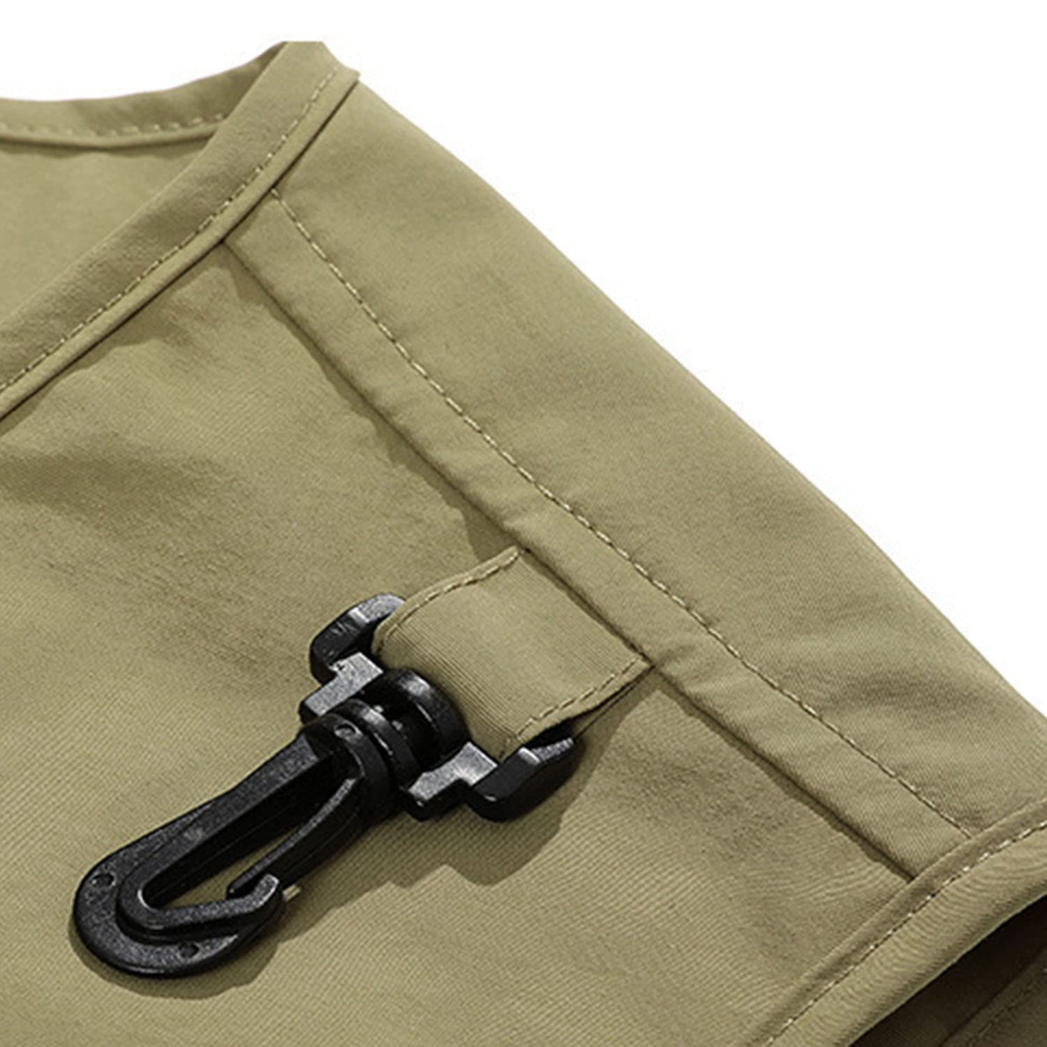 Chaleco Multibolsillos para Hombre Chaleco Exterior Transpirable Secado Rápido Chaqueta Sin Mangas Casual para La Fotografía Pesca Camping Viajes