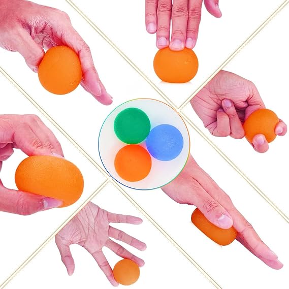3Pcs Stress Ball - Hand Exercise Ball for Adults