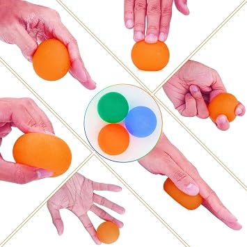 3Pcs Stress Ball - Hand Exercise Ball for Adults
