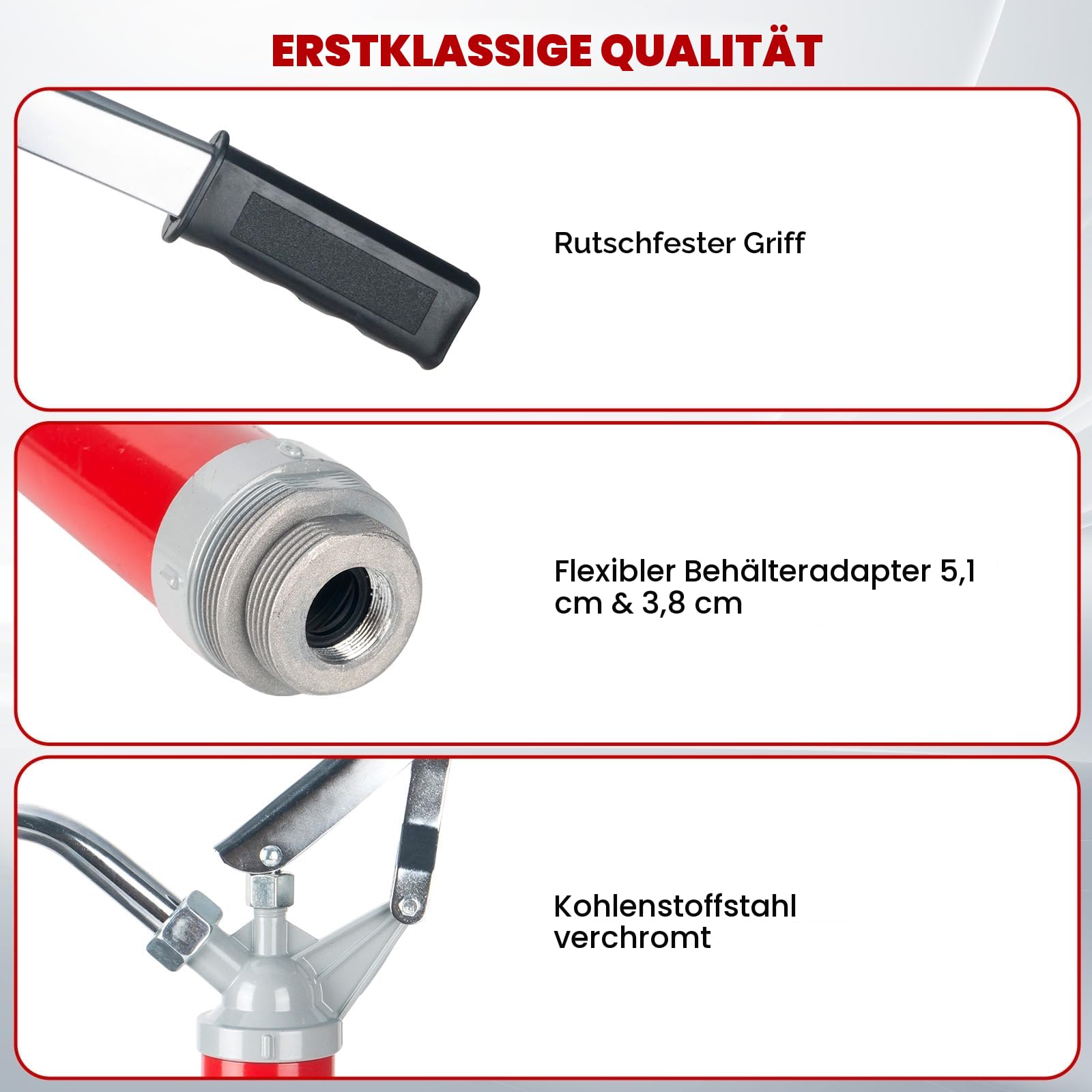 Fasspumpe mit Hebelwirkung，Ölfasspumpe Kurbelpumpe Handpumpe Hebelpumpe für 15 bis 55 Gallonen Fässer