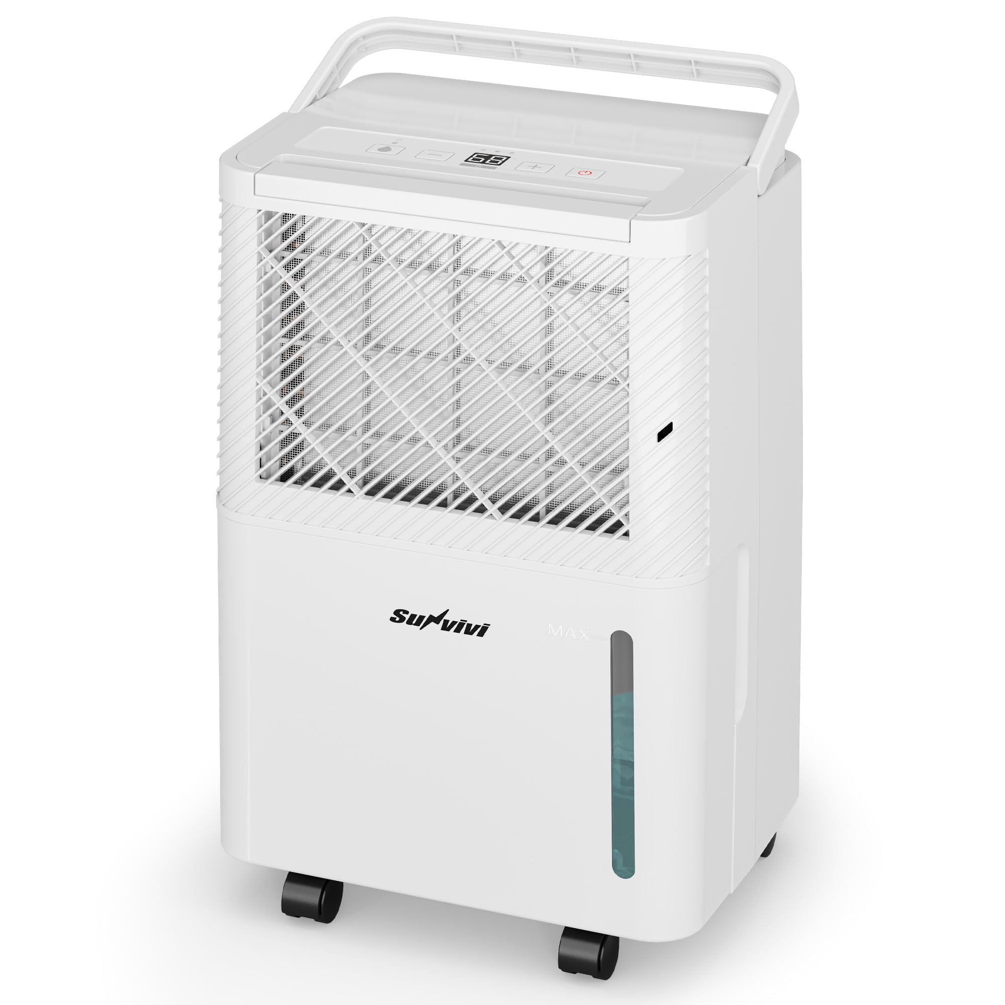 SUNVIVIPRO 25 Pint Dehumidifier with Drain Hose: for Whole Home & Large Rooms up to 1500 Sq.Ft, 71OZ Tank, Auto Shut Off, 24H Timer, Ideal for