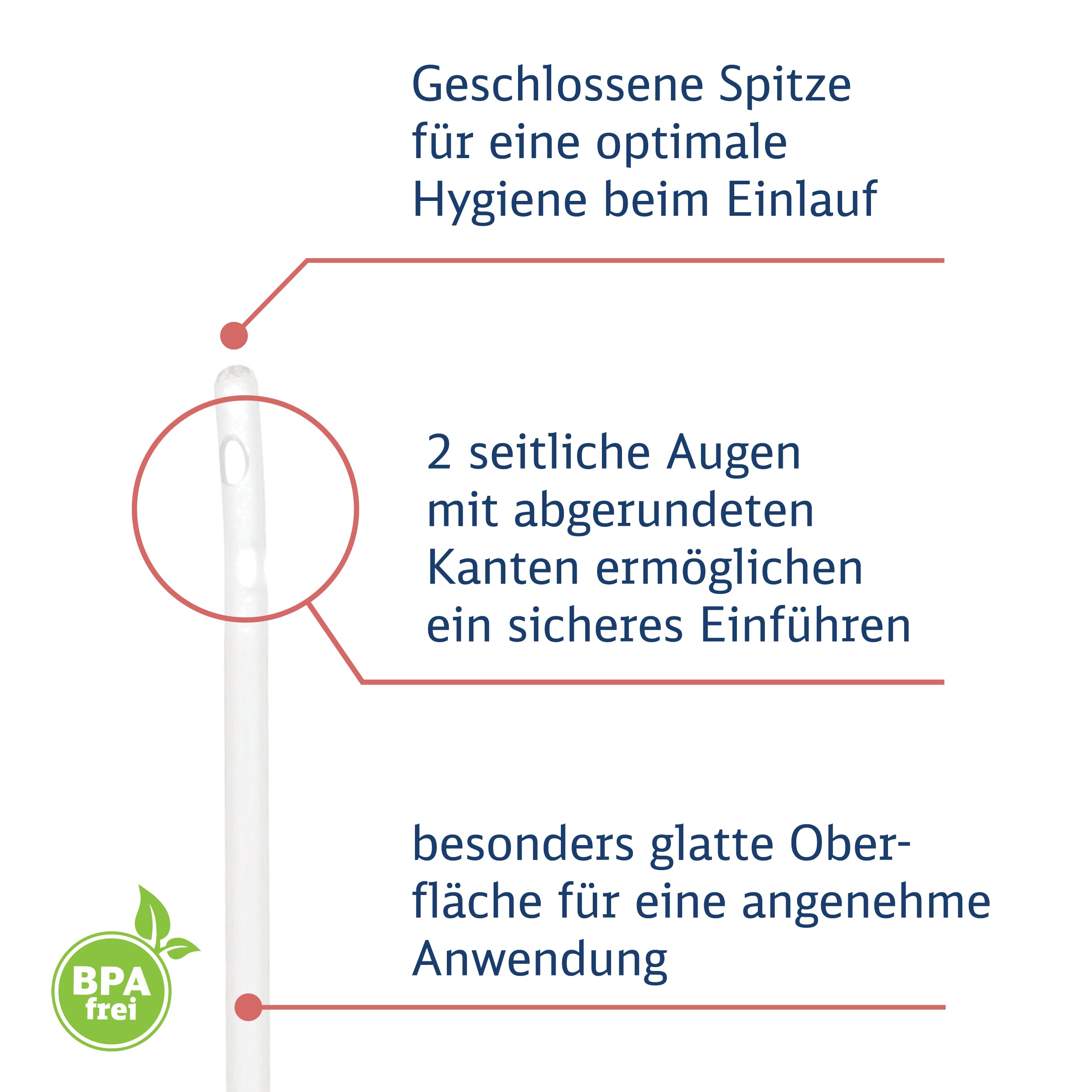 Dr. Wunder® 10 sztuk Elastyczne pomoce do lewatywy | miękki materiał, okrągła końcówka i zaokrąglone krawędzie | długość 40 cm, ∅ 6,7 mm | uniwersalny rozmiar do powszechnie stosowanych irygatorów i zestawów do lewatywy | Wyprodukowano w Niemczech