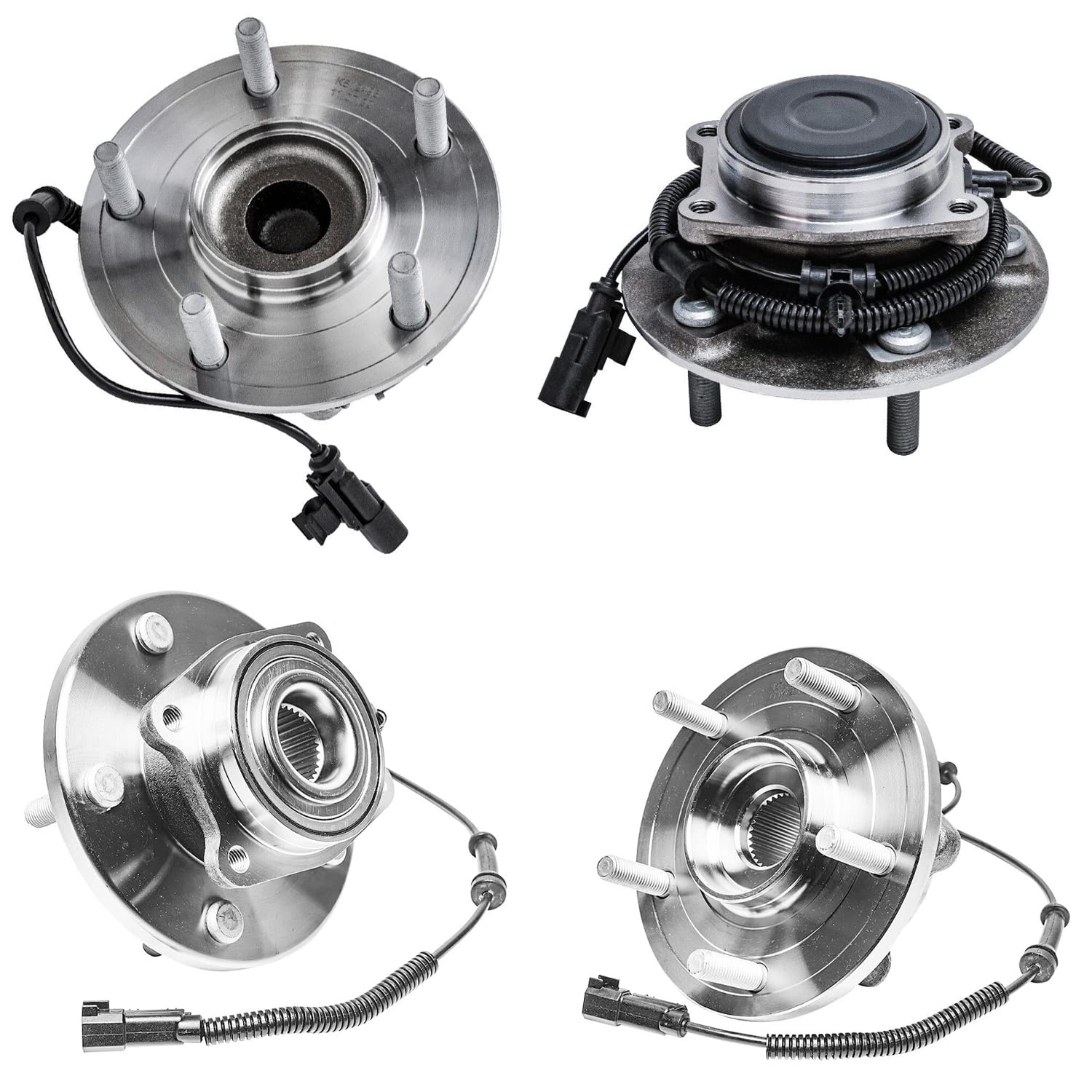 Detroit Axle - Front/Rear Wheel Bearing Hubs for 12-20 Dodge Grand Caravan