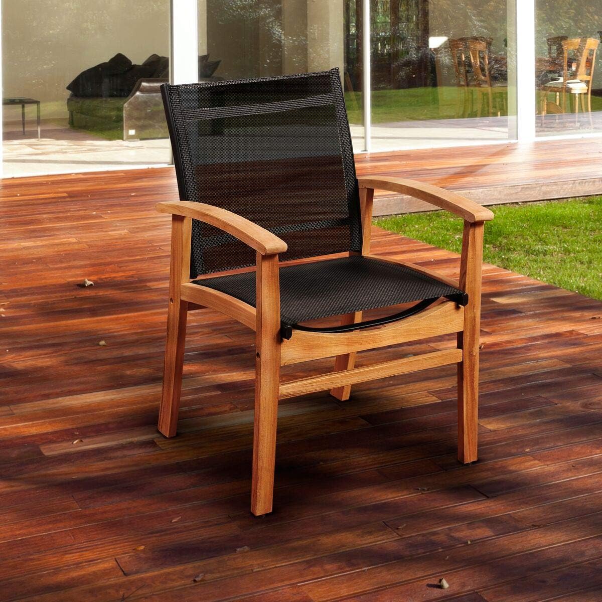 International Home Amazonia Teak 9 Piece Square Patio Dining Set