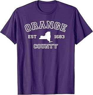 Orange County New York Est 1683, NY Collegiate Style T-Shirt