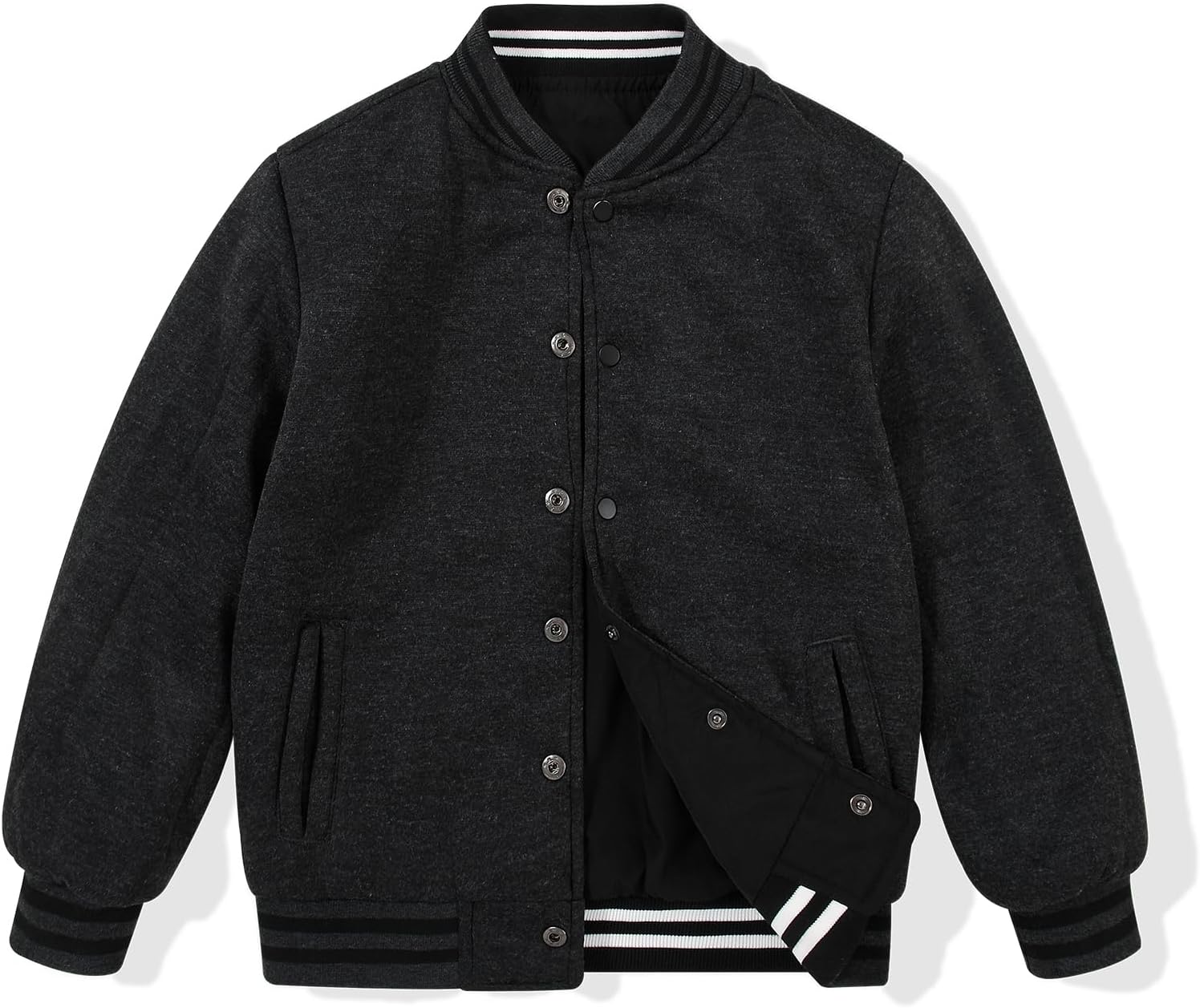 Boys Bomber Jacket Reversible Flight Jackets Fall Spring Varsity Windbreaker