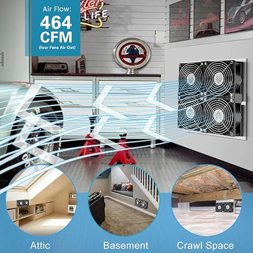 Miniatura 2 de GDSTIME Potentes ventiladores de computadora de 0.157 x 4.724 in con alimentación de CA 100 V 240 V controlador de velocidad variable proyectos de