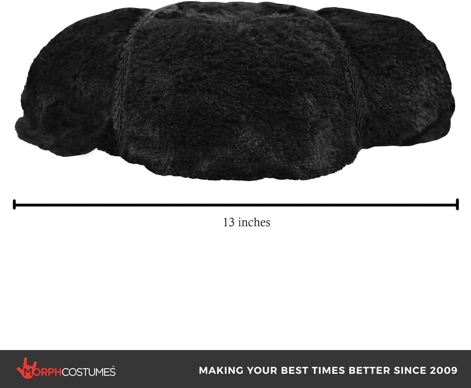 Nicky Bigs Novelties Morph Deluxe Black Matador Hat Spanish Bullfighter Cosplay Accessory with Red Lining for Adults Costume Cap for Halloween Day of the Dead Theater, Cinco de Mayo