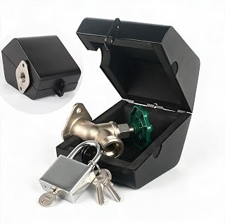Green insulated outdoor faucet lock system