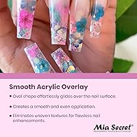 Vista 4 de Mia Secret Kolinsky - Pincel de arte (4 tamaños, morado, arte de uñas 3D)