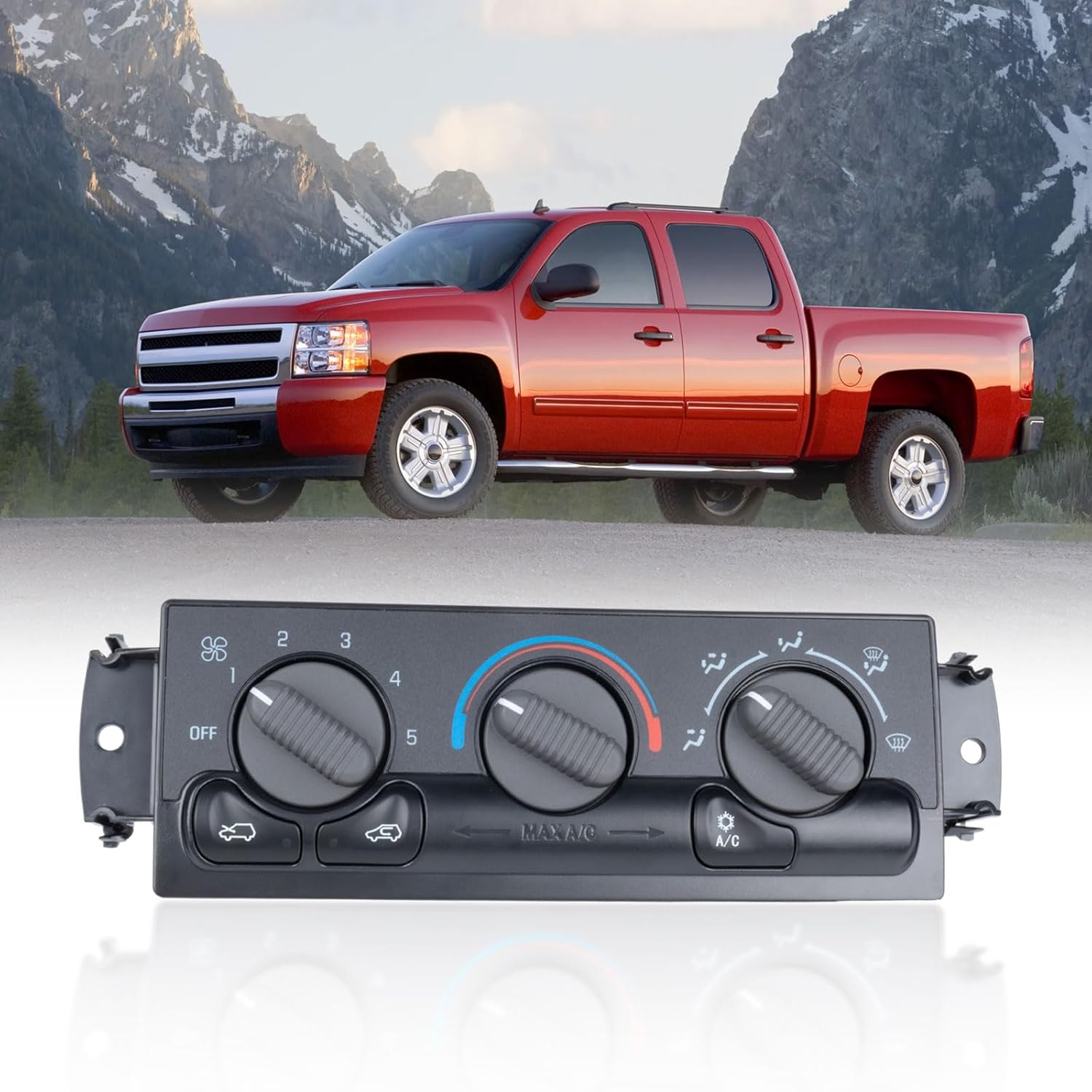 599-218 Climate Control Moduel for 1999-2002 Chevrolet Silverado GMC Sierra 1500 2500 3500 Yukon, 2000-2002 Chevrolet Suburban Air Conditioning A/C Heater Climate Control Panel