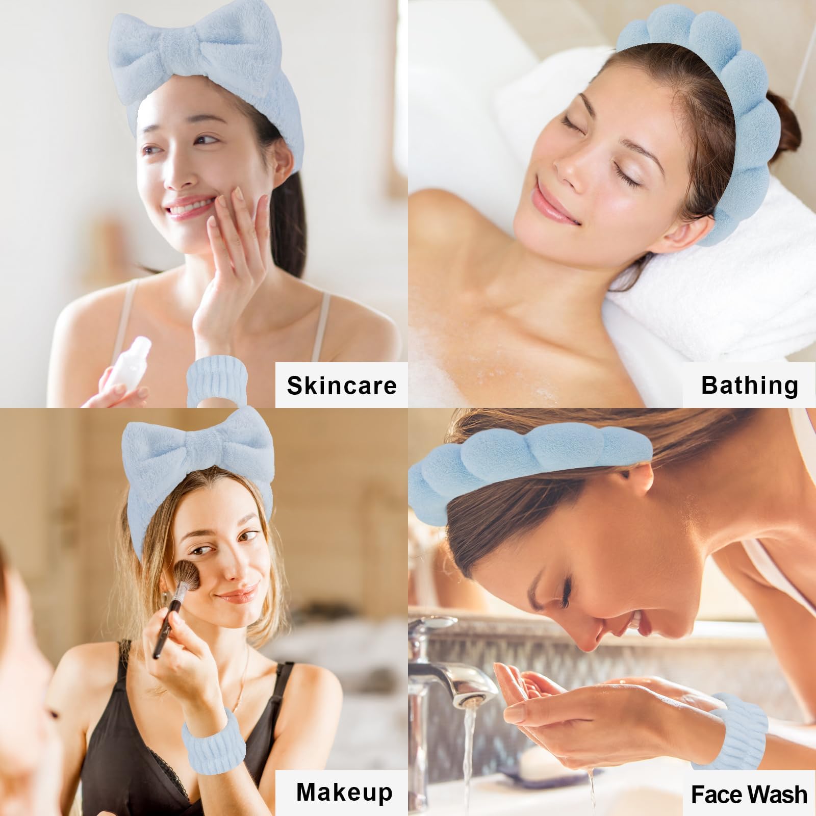 Set di Fascia Capelli Skincare,1 pz Fascia per la Testa per il