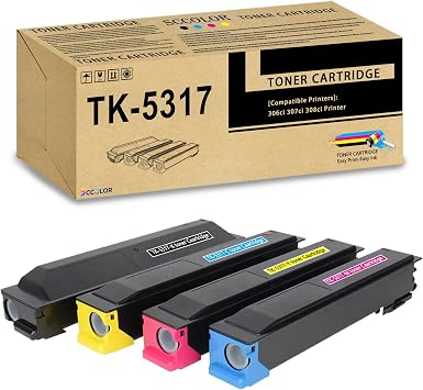 TK-5317 TK5317 Toner Cartridge High Yield 1T02WH0US0 1T02WHCUS0 1T02WHBUS0 1T02WHAUS0 Compatible for Kyocera TK5317 TK-5317K TK-5317C TK-5317M TK-5317Y TASKalfa 408ci 508ci CS408ci CS508ci Printer