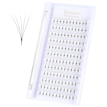 Pointy Thin Base Premade Lash Fans 3D 4D 5D Volume Lashes Extension Premade Fans Ultra-Soft Tapered Tip for Seamless Bonding 0.05 C D Curl Pro Volume Lash 5D-0.05-SJ-D, 12mm