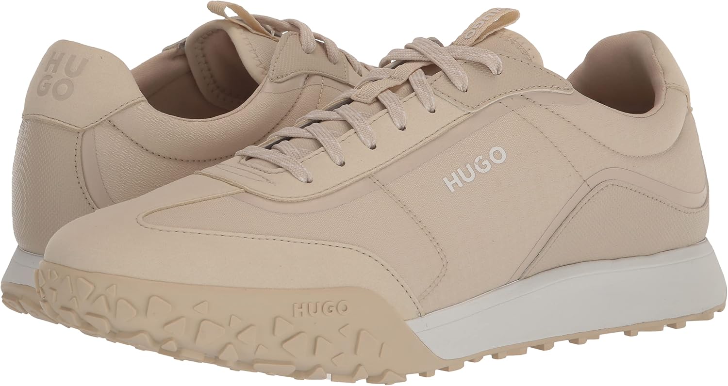 Hugo Mens Colorblock Contrast Logo Lace Up Sneakers