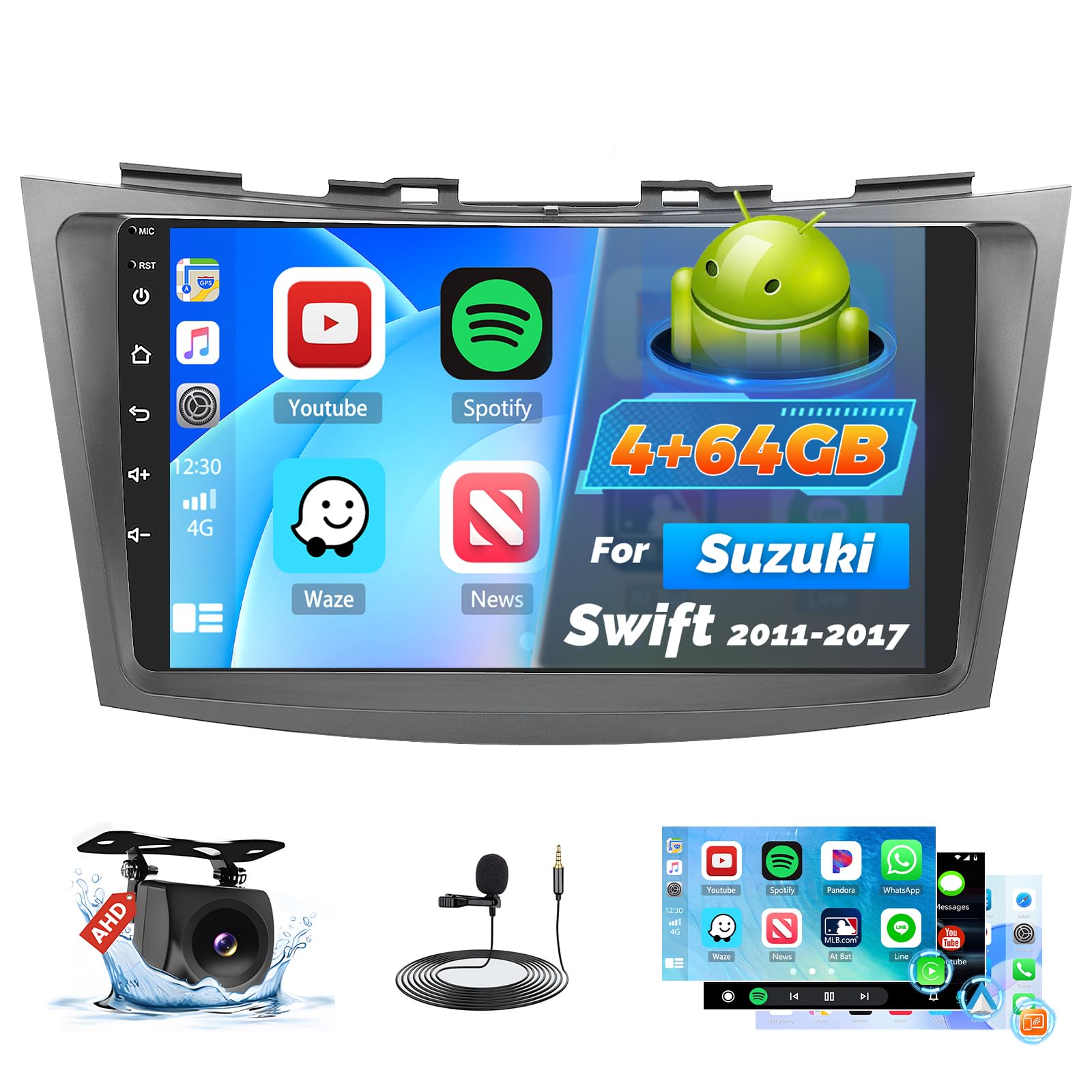 Steering Wheel Control and Backup Camera View on Roinvou Car Stereo