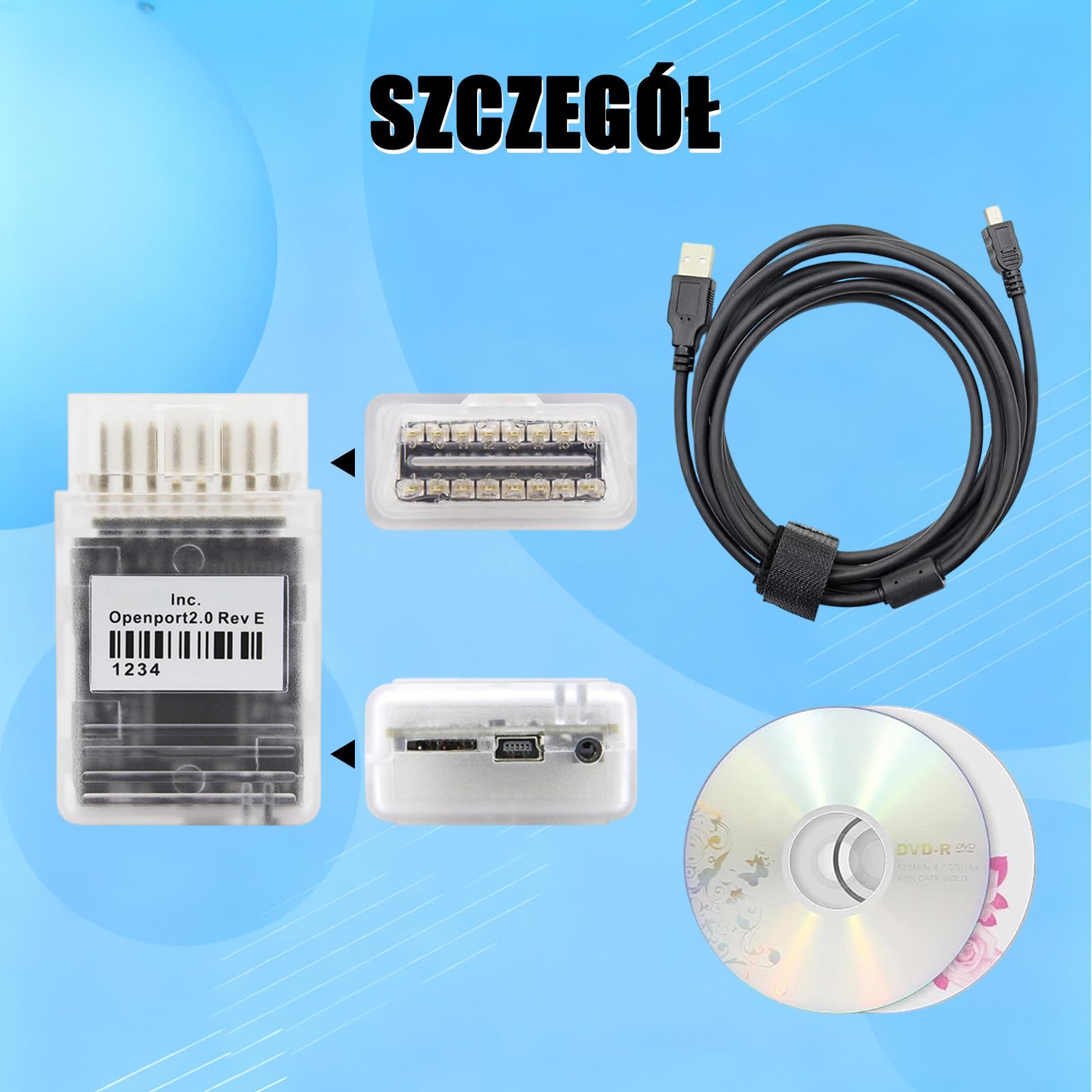 Openport 2.0 ECU Flash Scanner, OBD2 K-CAN kabel diagnostyczny kompatybilny z Jaguar for Land Rover for Toyota for Mitsubishi dla pojazdów Subaru, Work for SDD V163 for Techstream for Tactrix