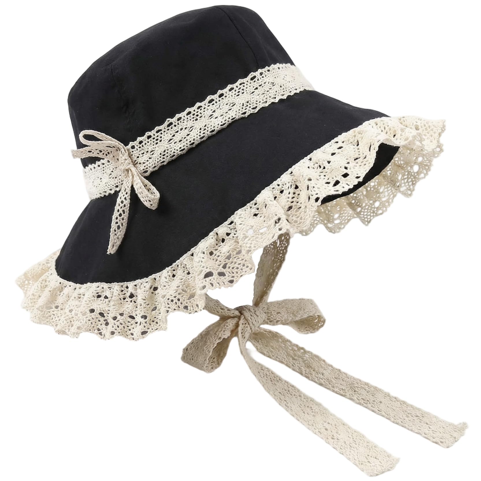 Cappelli vittoriani da Donna, Cuffia vittoriana con Visiera in Pizzo e Cappelli a Nastro da Donna Cappello Elegante e Traspirante