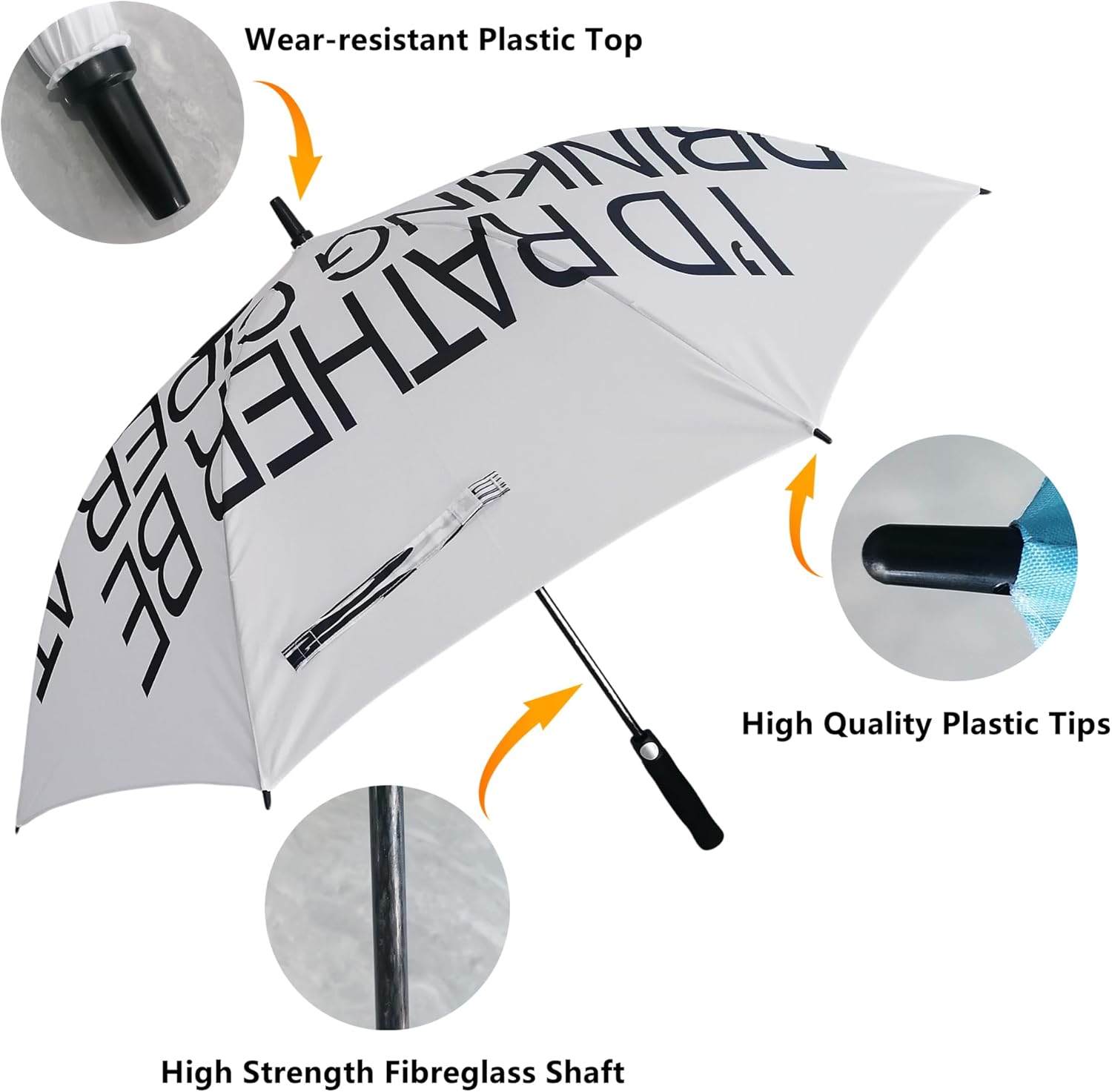 Custom Design Umbrellas with Full Color Print, Customizable Logo Umbrella Personalized Photo Umbrella for Men and Women - Fit Daily Use & Corporate Gifting