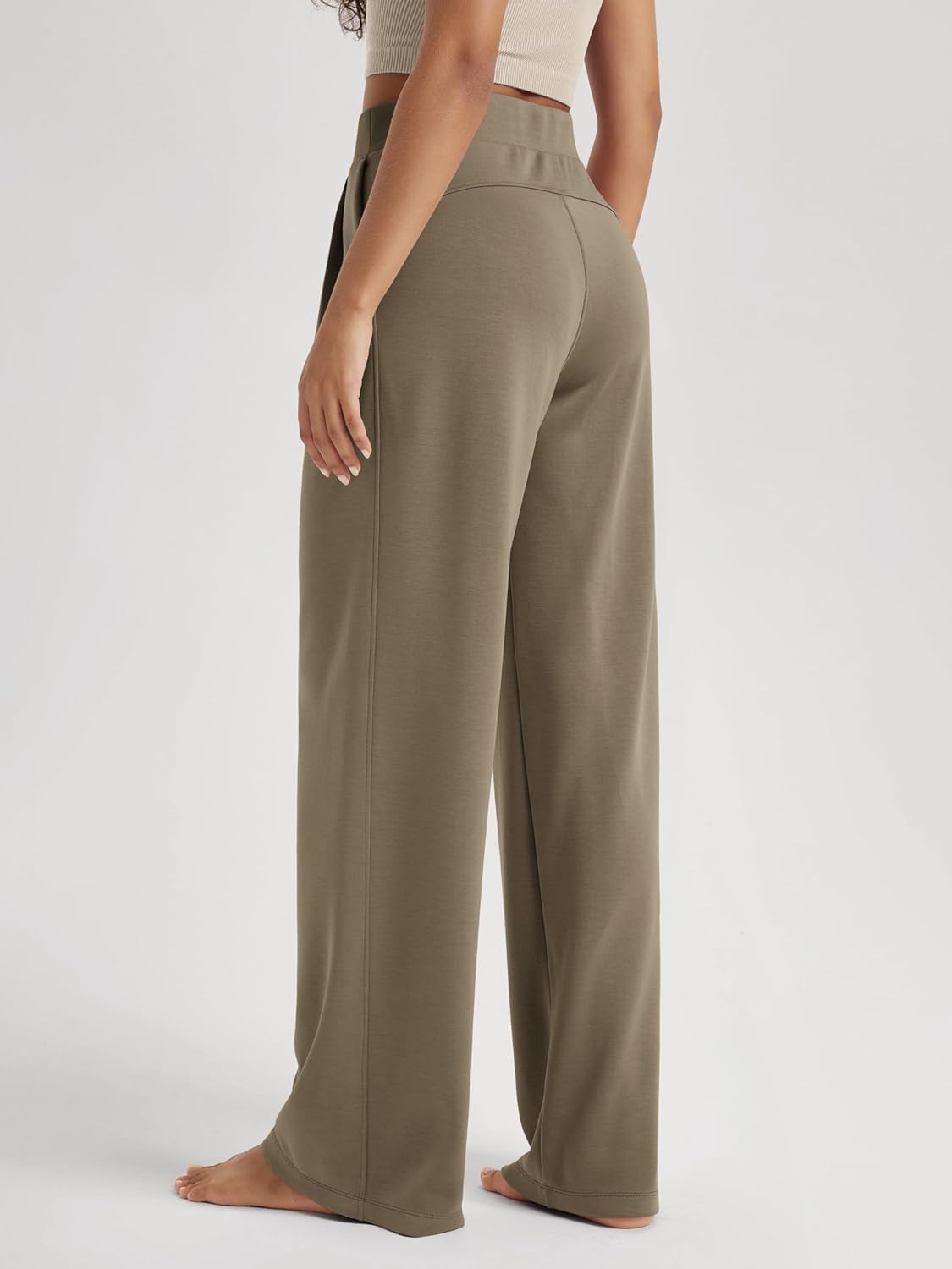 ODODOS Modal Soft Wide Leg Pants for Women High Waist Casual Relaxed Pants with Pockets-27/29"/ 31" Inseam - Image 3