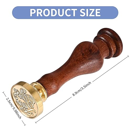 Miniatura 2 de Sello de cera "with Love", sello de cera retro para invitaciones de boda, diseño de firma, sobres, tarjetas, manualidades, correos de caracol,