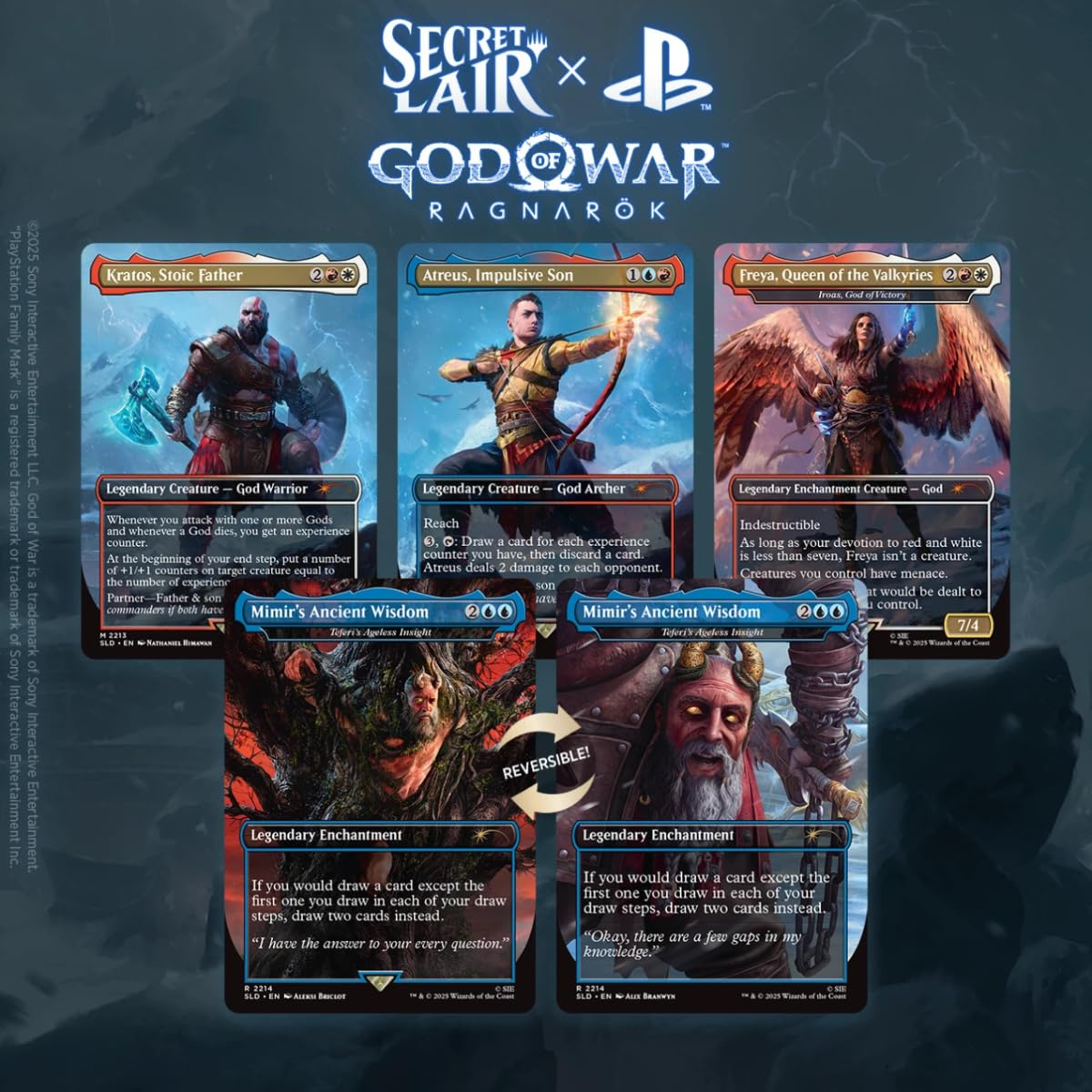 Amazon.com: Magic the Gathering Secret Lair x God of War: Norse (Non-Foil)  : Toys & Games