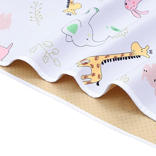 Miniatura 5 de Tapete de piso para salpicaduras de bebé para debajo de silla altaartesmanualidades por CLCROBD, 51 pulgadas, impermeable, antideslizante, tapete