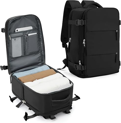 SZLX Mochila al Vacio con Bomba Equipaje de Mano 40x30x20 Ryanair Vueling Wizzair Easyjet Mochila Viaje Cabina Avion 40x20x25 Ryanair Mujer Mochila de transporte Impermeable para Computadora Portátil